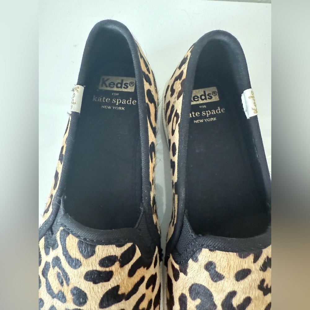 Kate Spade Leopard Print Calf Hair Loafers Size 6.5 NWOB - Picture 6 of 6